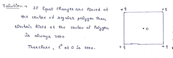 eDectaic fteod at the cemtbre of Paoygom ia always 7eso + 9