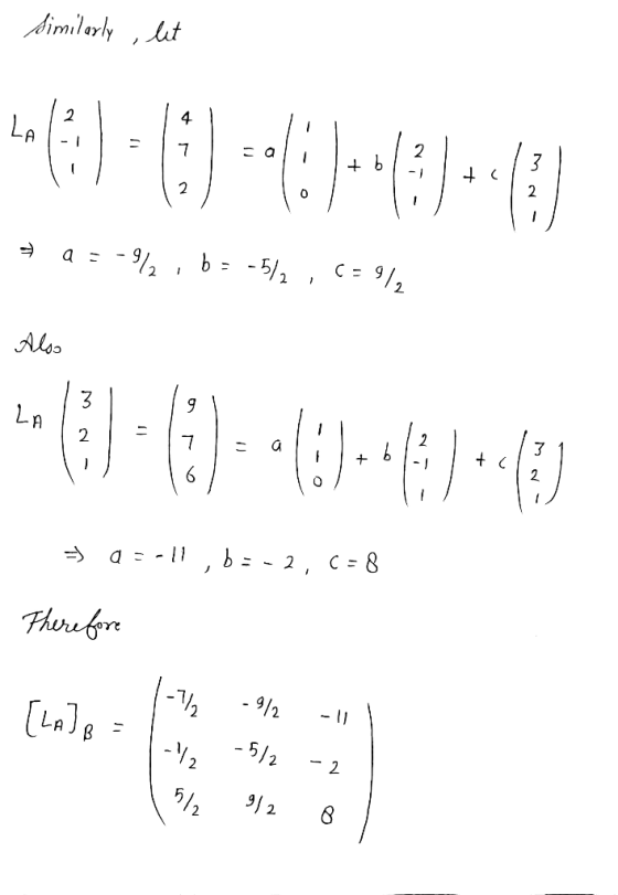 similarly let 19 TL 10 1 - t 1 mn- = Q = -9%, b= -5/2 , C=91, . Also -* (0) = 6) = 465-- tel = a=-11,b=-2, C= 8 Therefore -72