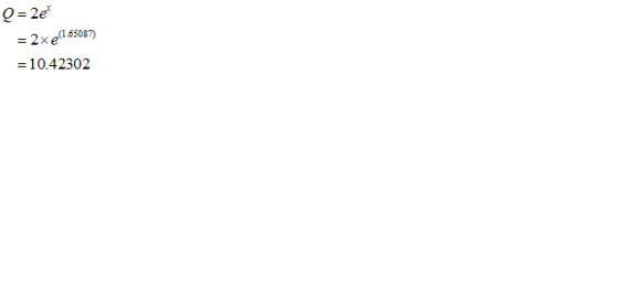 Q=2e 2x 165087) = 10.42302