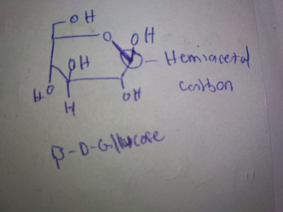 Lot OOH OH -Hemiacetal Ot cabbon B-D-Gillycore
