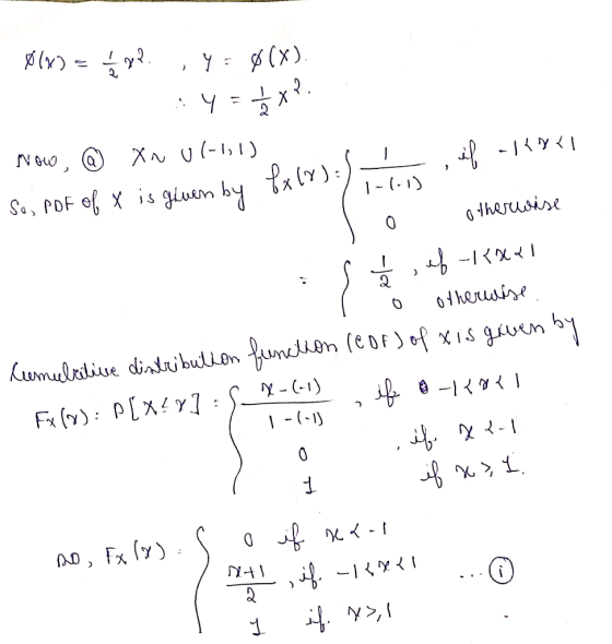 Y(x) Se PDF e X is giuem by 1 - thesusise 0therusize kmltie dindu bullenunen (e D F ) of xis guurn b Y(-1) Fx () PLX : 1