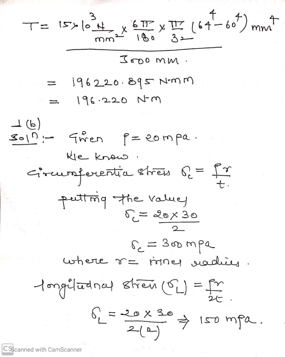 T= 15xlo* x TEXTE 16460) mint mm 180 32 съ0 мм . ven = 196220.895 Nomm. = 196.220 Nm +16) Bolni arren = compa. kile know circ