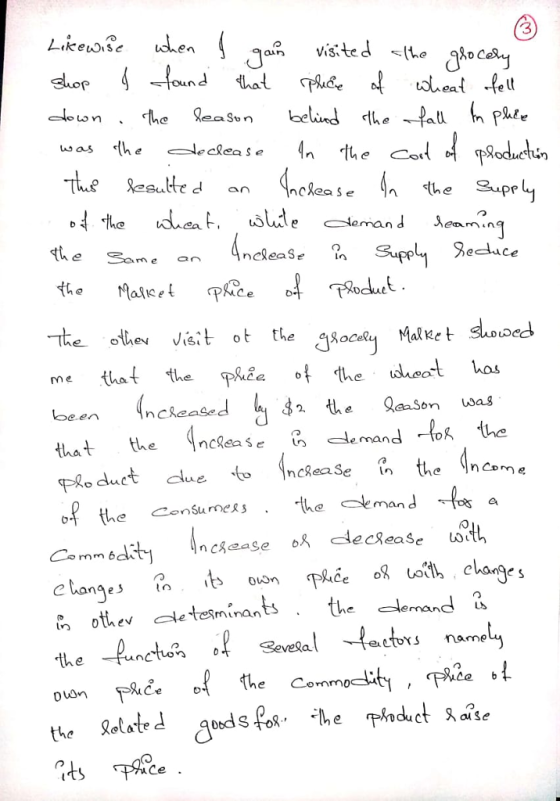3 me that the p&e of the iheot hos ncleaS aaSo Wag en thatthe nceae mand-o the Plo duet ue ? the Income of the Consurness.the