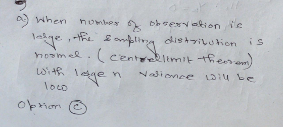 a When bbsesyason e number onlin i s 1ye normee.centelimit theorom) dist on witf Nasionce iu be loco OpMon