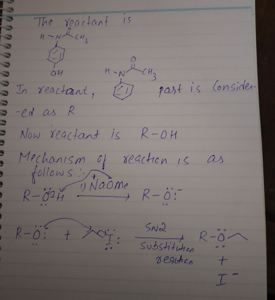 The reactant HINH CH₂ is OH Hunh CH₂ consider In reactoant, El part is Sed as R e now reactant is R-OH & Mechanism of reactio