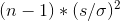 (n - 1) + (sc)