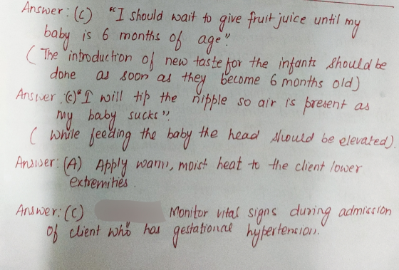 Answer: I should wait to give fruit juice until my baby is 6 months of age. ( The introduction of new taste for the infants