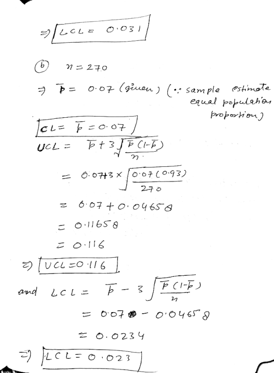 -12062 0.031 = 270 n : = 0.07 (given ) ( .* sample estimate . equal population proportion) ToL= E=0.07 ) uce = E + J CITED =