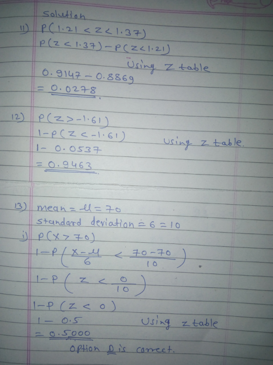 ieh sint z table 6.9112-0.8869 using ztab le О. 9462 standard deviation 6-10 6