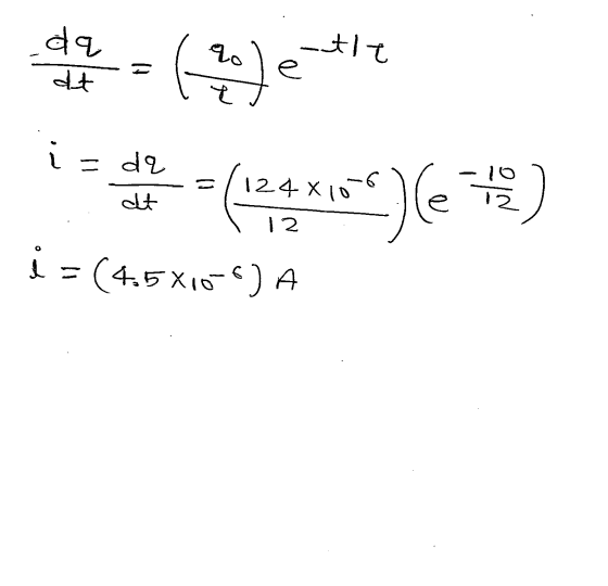 da - (Jer ii =de 112410 dt i = (4.5x)A