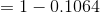 \bg_white = 1 - 0.1064