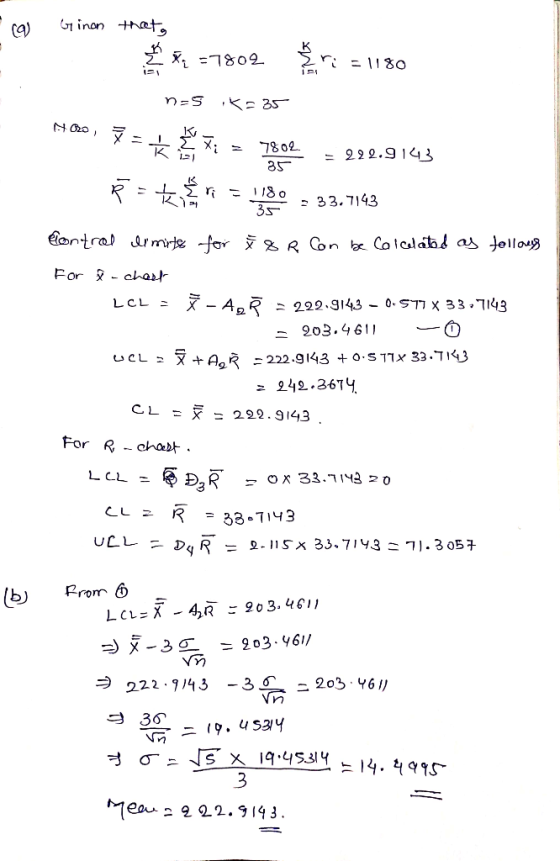 :1809 222.9143 3S 3 : 33.7Kg 203 . 961, CL = X = 222 . 9143 For R-cho UCL b rom 6 3 eo 2 22. 9143
