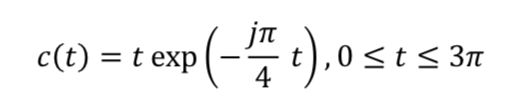 t) = t exp (-4