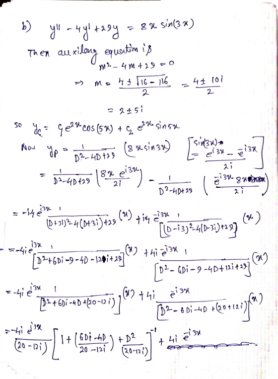 b) = 84 sin(3x) yl-4yl tasy Then auxilang au xilang equation is is m2_4m 429 mo 4 & 116 116 2 = 47 101 2 OS & (nEhis 32551 ye