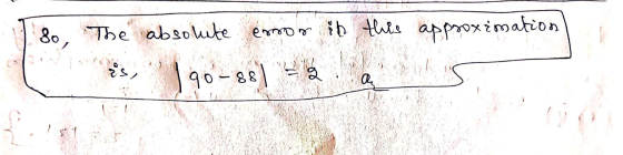 18o The absolute emon in this approximation is,90-88) 25. a