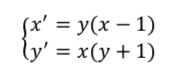 ſx = y(x - 1) y = x(y + 1)