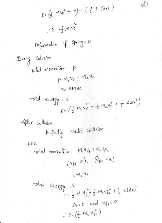 During Collsion Total mcm erum P- rotal Apter Colicen Perfedķ elastic Collision [lere Tota Momen ft otal ene 冫E