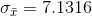 0 = 7.1316
