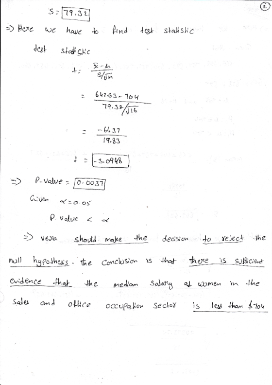 S19.32 Here And we have dest stalshc dest 642.63-70 7.326 637 9,83 3.0948 P-Value O o037 ivan P-Valve he should make to Yejec