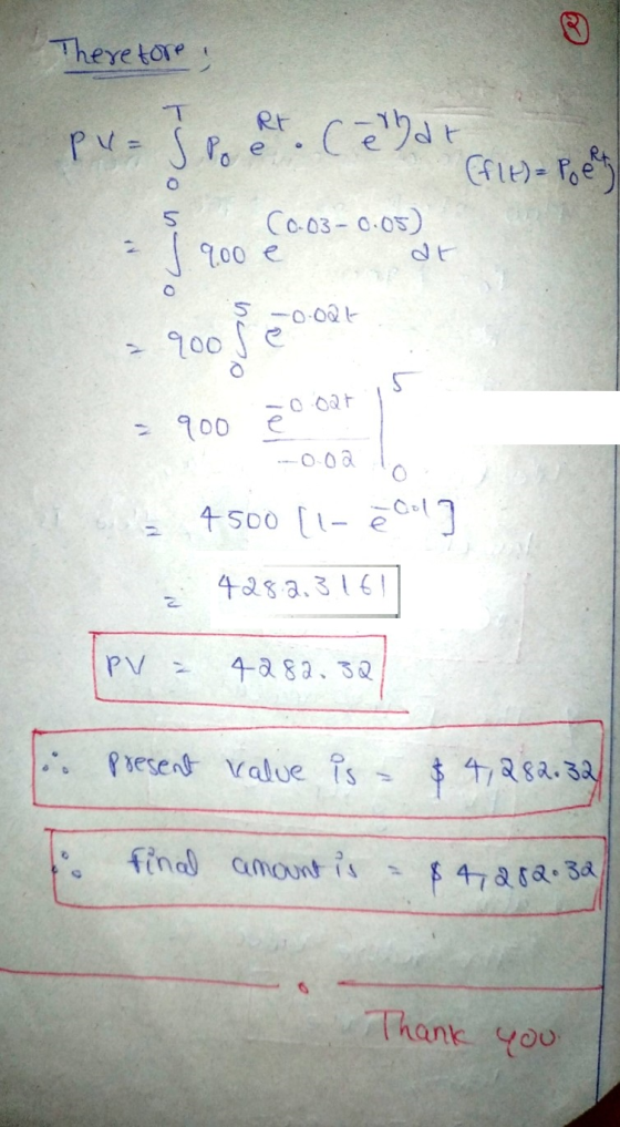 Therefore, py=38 Rt. Camat (f(t) = Poeft ( ૧૦૦ ટે o 5 s/ (0.03-0.05) - 5 -0.02t = 900 se 2003 2002 = 900 ē ook -0.02 c 4500 [