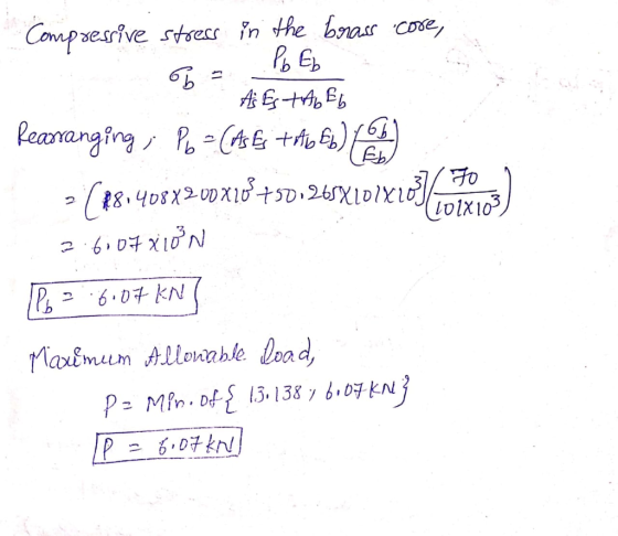 searive se in the brr coe Rearranging/k(AG+AA) Maxtmuum Allonable load