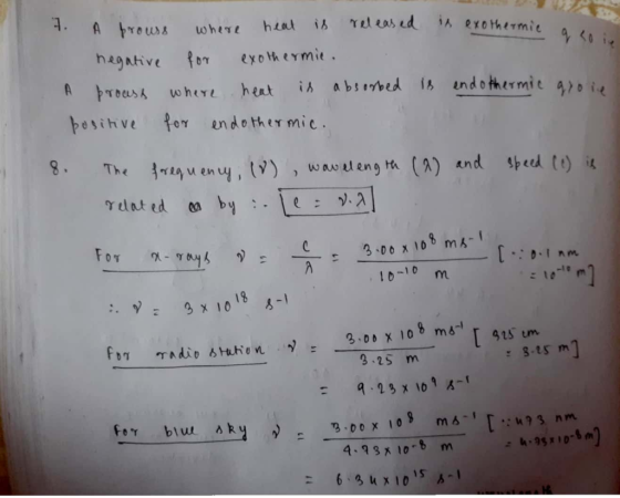 used is exothermic q soie 7. A prouss where heat is released in exothermic negative for exothermie. A prouss where heat is ab