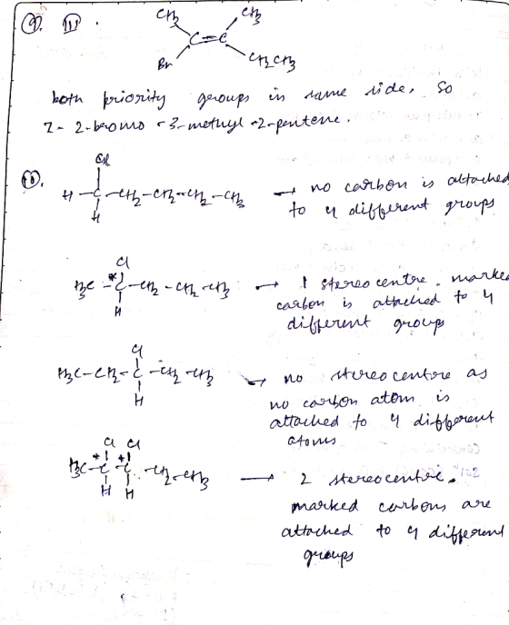 de Br 42cm both priority groups in rame 2- 2-bomo 3r methyl a2-peutene, ide, so . H-ceth-cthal -cn t no carbon is to a differ