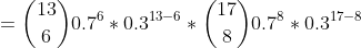 (13 (171 0.76 * 0.313-6* 10.78 0.317-8 6
