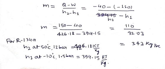 - ma Q-W -40- (-150) hz-hi 304.15 -hi ha 150 — 40 110 426.18 — 394.15 3203 For R-1349 hz at 50c, 12 bar =496. 18K5 Kg hy at -