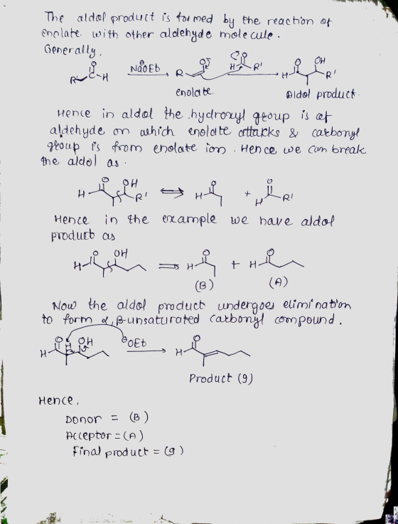 R! گھر OH R R Hae enolate is et The aldof product is formed by the reaction of enclate, leith other aldehyde molecule. Gener