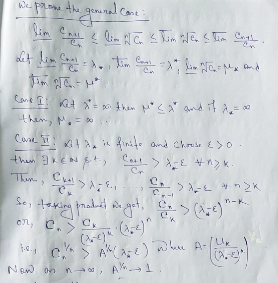 enOlot I we prove the general core ! lim Car & lim den stimander Stim Castillo Let lim Carl = tim emri = X*, lim den=plx and