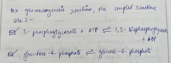 on Oceae for gluconeogenesis reactions, the coupled reactions are : - в 3 равярвяч солиб + ATP = 1,3- зразкрілочка trase cont