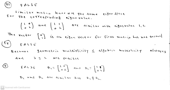 FALSE similar matrix have not the same corresponding eigenvalue. eigen spare For und are The vector 1.:) los similar with eig