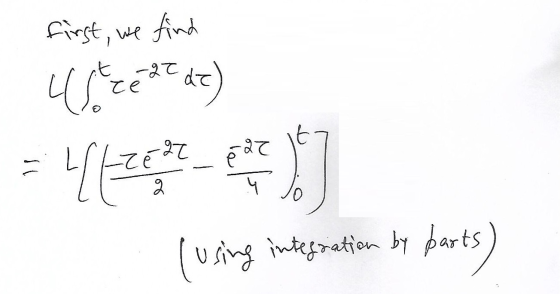 first, we find 29 lusing integration by parts)