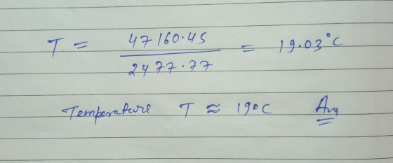 T = - 19.03°C 47160.45 2477.77 Temperature T & 1900 Ang