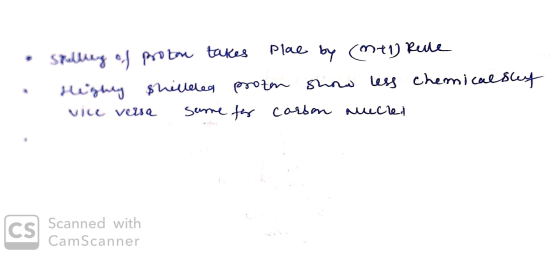 • spulleg of proton takes plae by (m11) Rete • Highly shilleled proten show less chemicalsley 1. vice versa sume for carbon n