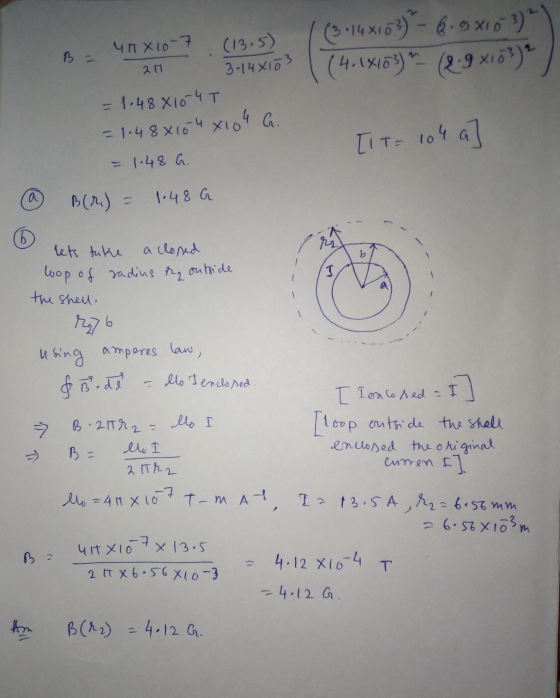 (34X153) - 6-9X16) (4.14163) (2.9 x17?) B - 211 YHX10-7 (13.5) 3-14x103 = 1.48 810-4T = 1.48x15 4x10 xio4 G. [IT= 104 a = 1.4