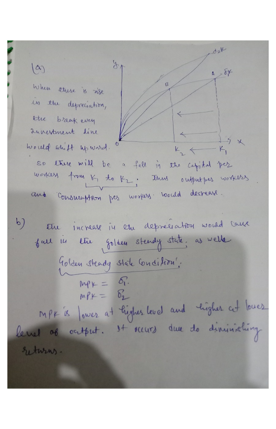 dzk these nge tu dapreciation, ethe break even auinetment ine would cht pward here will be So wonken trom to workess output p