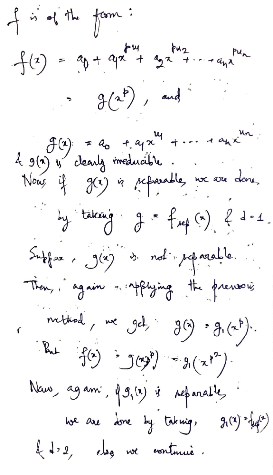 fr of the from: f(3) = gp + grating system · g(2+), and ... g(x) s as tax toro e anxi un & 9(a) cearly reducible. .. Now, if