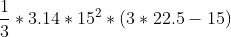 * 3.14 * 152 * 3 * 22.5 - 15)