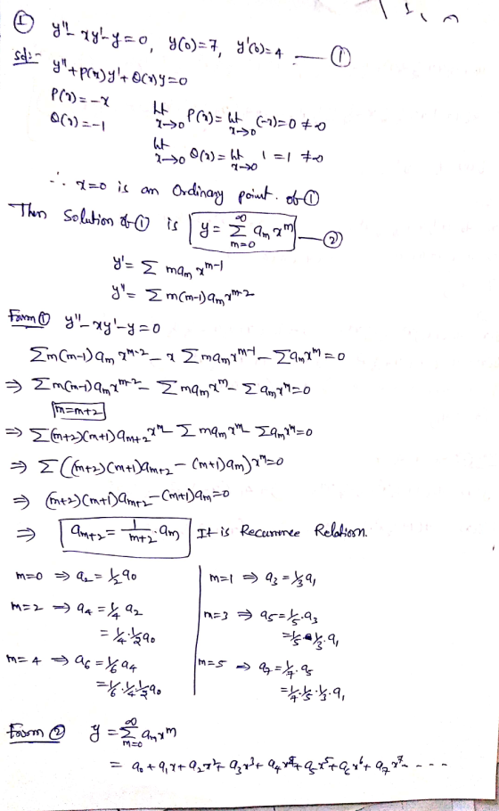 yl ayly=0, 4(o)=7, Y(o)=4 y = = m(m-1) amame sicht y+pCuby0(*)=0 P(8)= -x ht P(a) = ht (-2)=080 0(1)=-1 1->0 ht 1-> 0(a)=