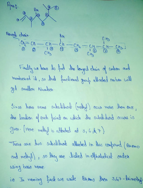 Parent chain Сн, — СК CHy — CH —. СH — Сч. — Сң — с н— СИ CHE Finally we have to find the longest chain of carbon and hembere