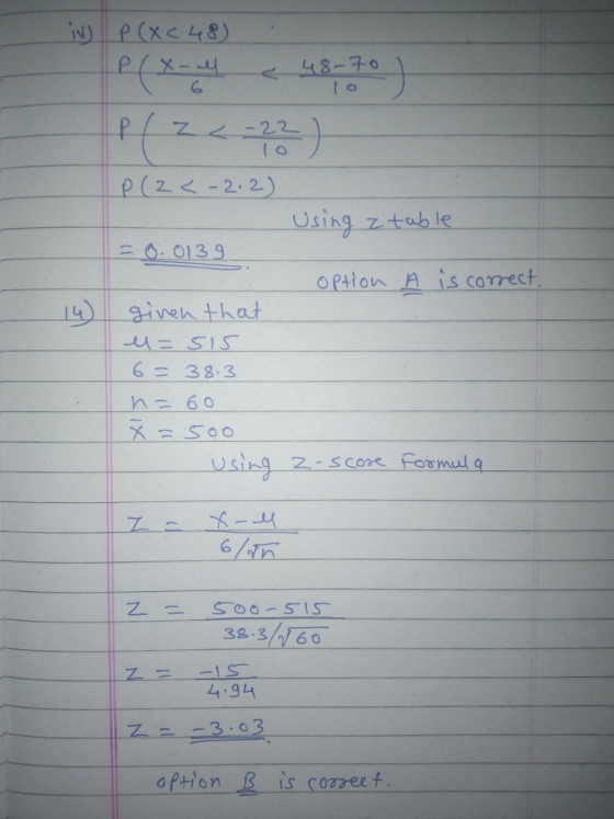 p(222) sing tob le otton A is comrect aiven that 6=38.3 38.3 1.160 44.914 oPhon is coszeetf