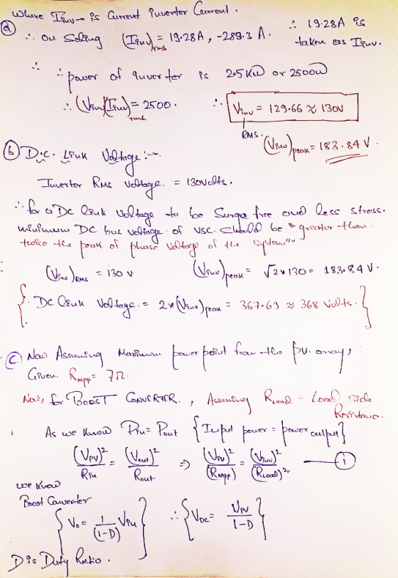 @ : ou so Where Buon is Current inventer Current A . 19-28A is Ou Soling Truud = 19.28A, -289.3 A. . taken as Iquv. .. power