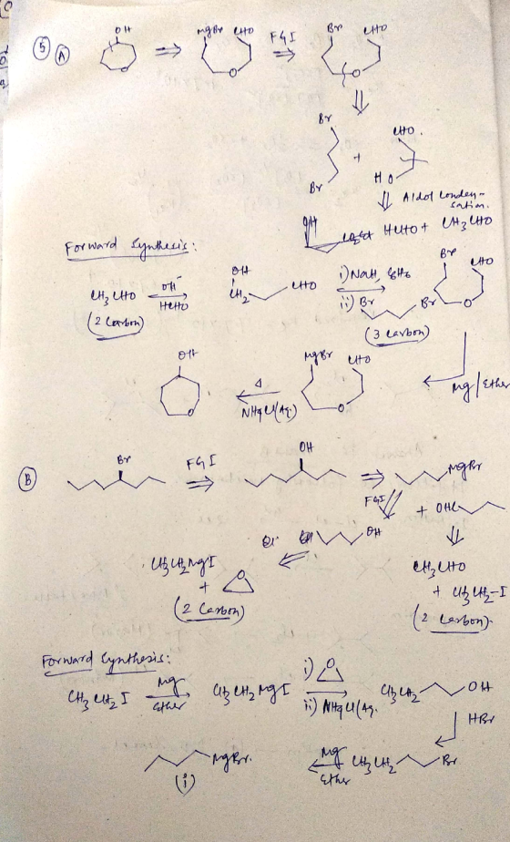 mg By HD 10 = 6 - s Но, I Aldol londer Forward Synthesis: igat Huto & CH₂ CHO Вт to 14 HO ин, со co Hetto (2 Crrъ) i) Naut,