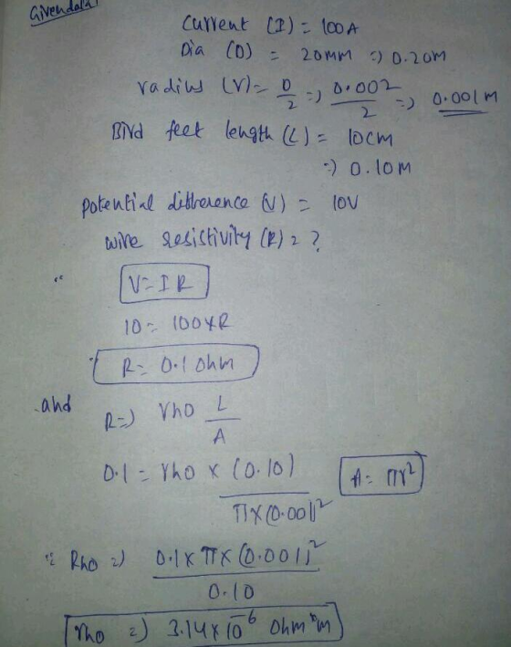 ave ) 0.001 m 2 and flot length (l)= locm ) 0.loM 10 (boy2 and 0.ID