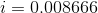 i=0.008666
