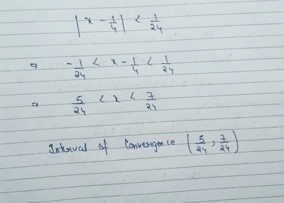 11 || २५ च - । - । । २५ ५ २५ 5 २५ 1 / 1 २५ Intuival of Convergence 5 २५ २५