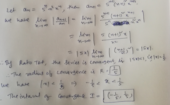 ntl nel anti 5 (n Hj x an= n²x, then Mt1 mt! iet we have lim l anth | (n+15 x lim mo n 2 5 no lim no 5 (n+15 x 22 - 5 = 15x)