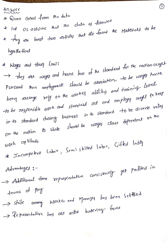 Answers * Given collect from the data + let os assume that the data cy fonowed that the found the Materials to be * * they ar